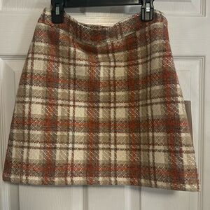 NWT Red Dress Aura Tweed Skirt Size XS